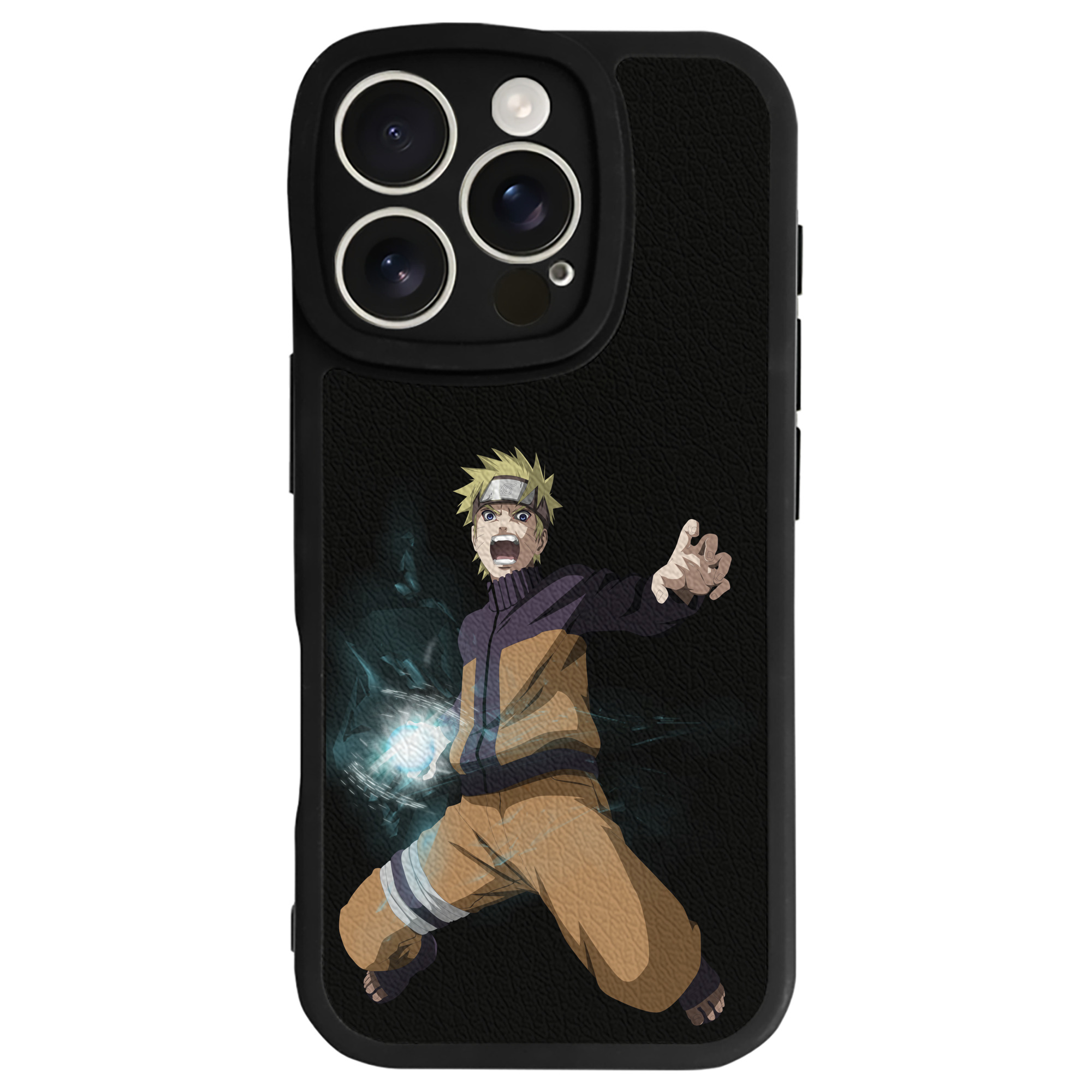 （画像用） NARUTO -ナルト- うずまき ナルト Uzumaki Naruto 【iPhone 16シリーズ対応】シリコンスマホケース（レザー調） 材質：シリコン